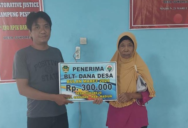 Pemerintah Desa Sukorejo Bagikan BLT DD Untuk Meringankan Beban Ekonomi&nbsp;Warga