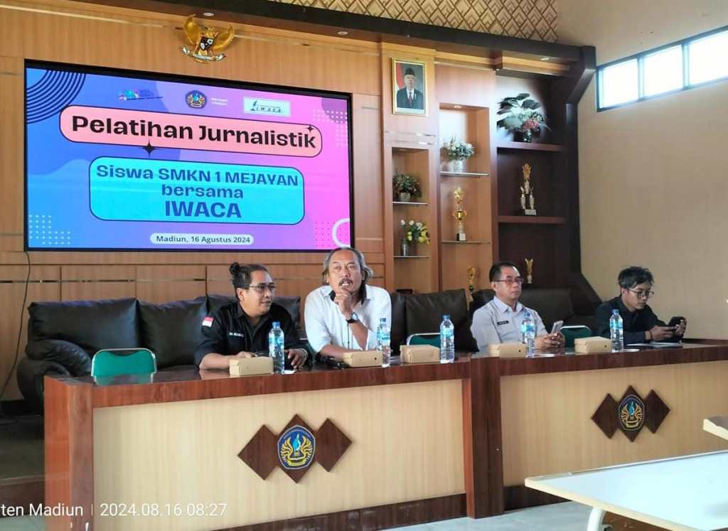 Pelatihan Jurnalistik Siswa SMKN 1 Mejayan Bersama&nbsp;IWACA
