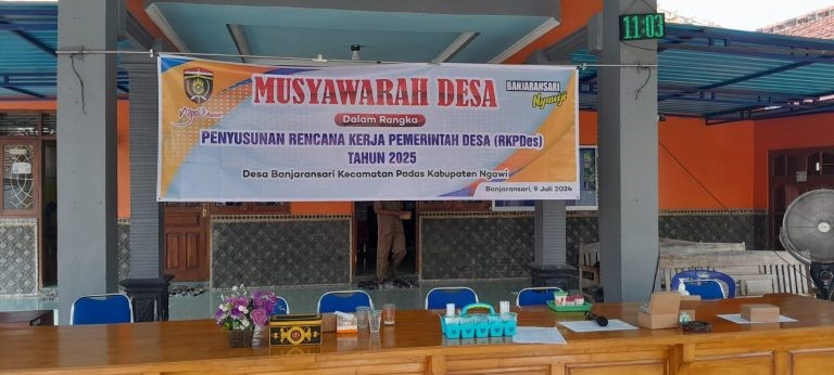 RKPDes Banjaransari, Kades Targetkan Pembangunan Infrastrukur