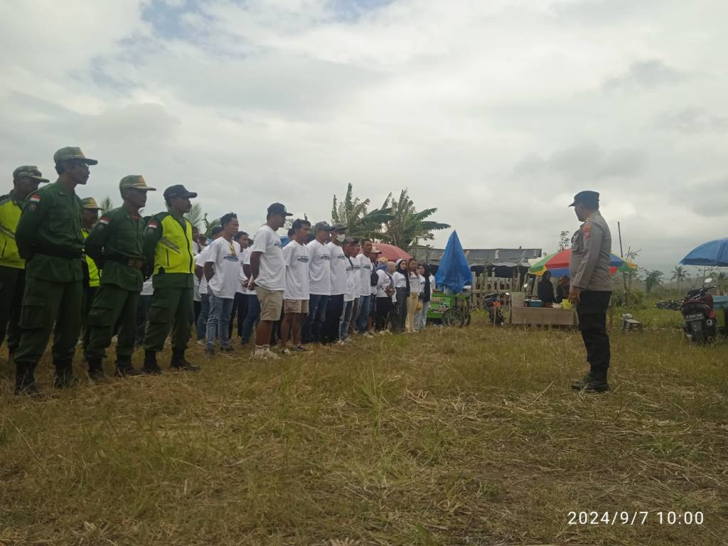 Polsek Pesanggaran Lakukan Giat Pengamanan Konser Musik Bersama Pemuda Kali Uluh Bersatu